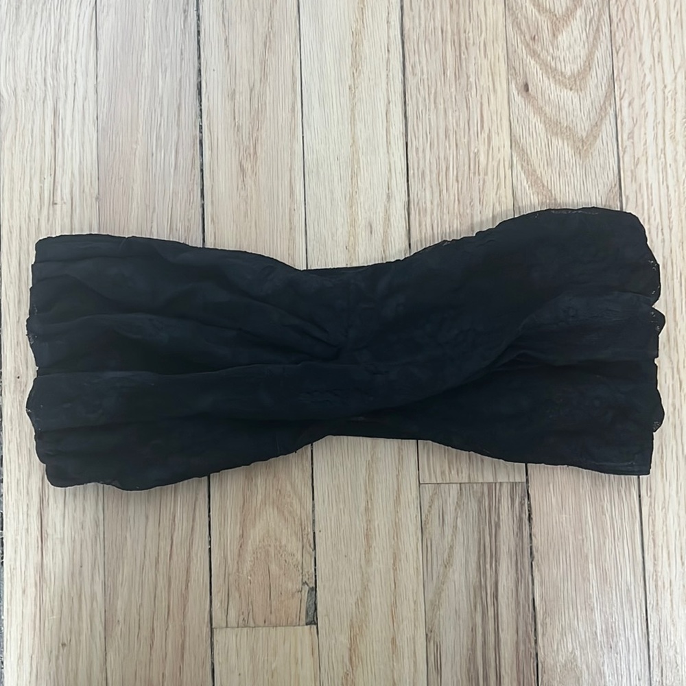 Express Intimates Black Lace Bandeau Size Medium
